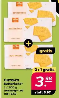 NETTO FINTON'S Butterkeks Angebot