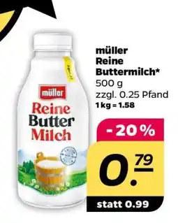 NETTO MÜLLER Reine Buttermilch Angebot