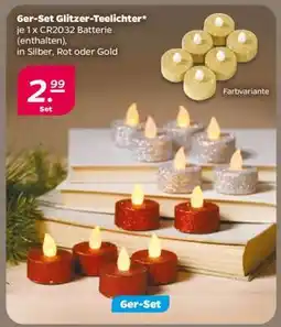 NETTO 6er-Set Glitzer-Teelichter Angebot