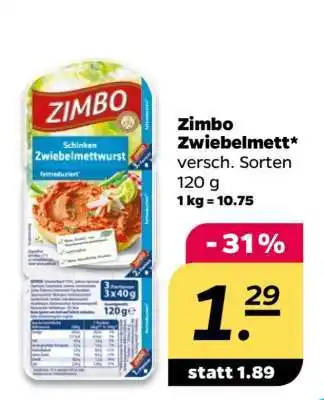 NETTO Zimbo Zwiebelmett Angebot