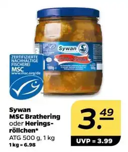NETTO Sywan MSC Brathering oder Heringsröllchen Angebot