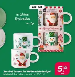 NETTO 2er-Set Tassen im Weihnachtsdesign Angebot