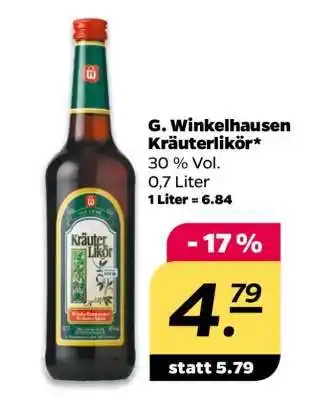 NETTO G. Winkelhausen Kräuterlikör Angebot