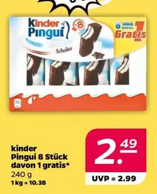 NETTO kinder Pingui 8 Stück davon 1 gratis Angebot