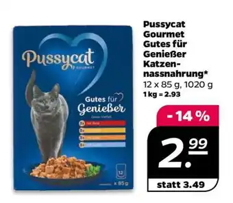 NETTO Pussycat Gourmet Gutes für Genießer Katzennassnahrung Angebot