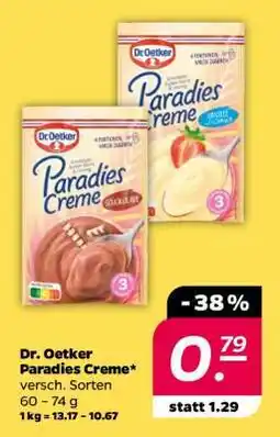 NETTO Dr. Oetker Paradies Creme Angebot