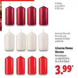 Lidl Livarno Home Kerzen Angebot