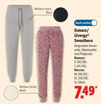 Lidl Esmara/Livergy Sweathose Angebot