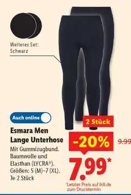 Lidl Esmara Men Lange Unterhose Angebot