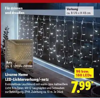 Lidl Livarno Home LED-Lichtervorhang/-netz Angebot