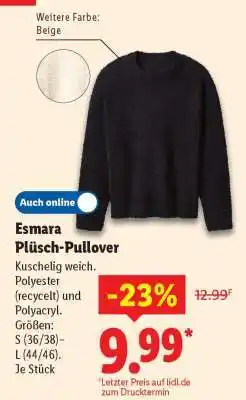 Lidl Esmara Plüsch-Pullover Angebot