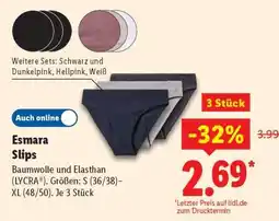 Lidl Esmara Slips Angebot