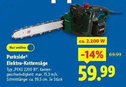Lidl PARKSIDE Elektro-Kettensäge Angebot