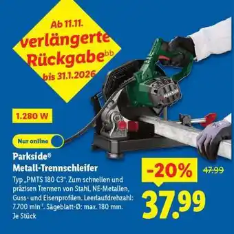 Lidl Parkside Metall-Trennschleifer Angebot