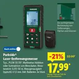 Lidl PARKSIDE Laser-Entfernungsmesser Angebot