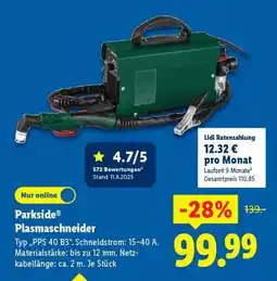 Lidl PARKSIDE Plasmaschneider Angebot