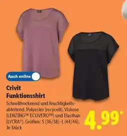 Lidl CRIVIT Funktionsshirt Angebot