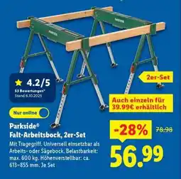 Lidl Parkside Falt-Arbeitsbock, 2er-Set Angebot