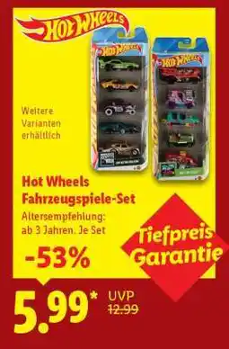 Lidl Hot Wheels Fahrzeugspiele-Set Angebot