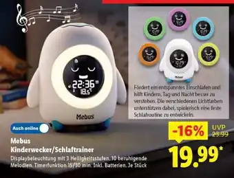 Lidl Mebus Kinderwecker/Schlaftrainer Angebot