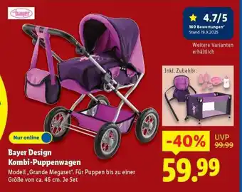 Lidl Bayer Design Kombi-Puppenwagen Angebot