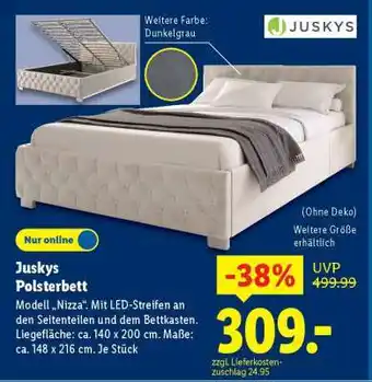 Lidl Juskys Polsterbett Angebot