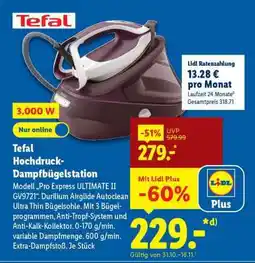 Lidl Tefal Hochdruck-Dampfbügelstation Angebot