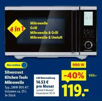 Lidl Silvercrest Kitchen Tools Mikrowelle Angebot