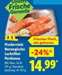 Lidl Fischerstolz Norwegische Lachsfilet-Portionen Angebot