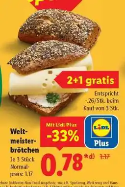 Lidl Weltmeisterbrötchen Angebot