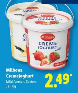 Lidl Milbona Cremejoghurt Angebot