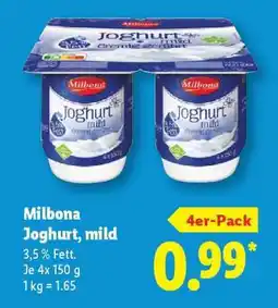 Lidl Milbona Joghurt mild Angebot