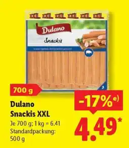 Lidl Dulano Snackis XXL Angebot