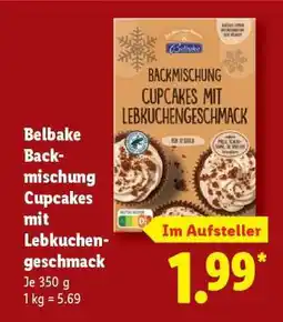 Lidl Belbake Backmischung Cupcakes mit Lebkuchengeschmack Angebot