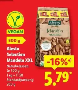 Lidl Alesto Selection Mandeln XXL Angebot