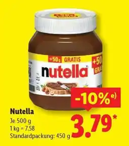 Lidl nutella Angebot