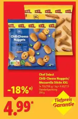 Lidl Chef Select Chili-Cheese-Nuggets/Mozzarella-Sticks XXL Angebot