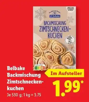 Lidl Belbake Backmischung Zimtschnecken-kuchen Angebot