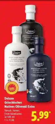 Lidl Deluxe Griechisches Natives Olivenöl Extra Angebot