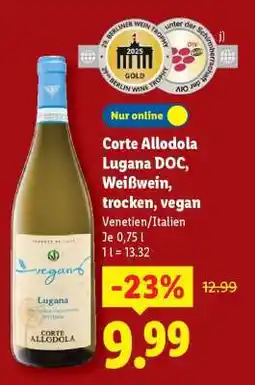 Lidl Corte Allodola Lugana DOC, Weißwein, trocken, vegan Angebot