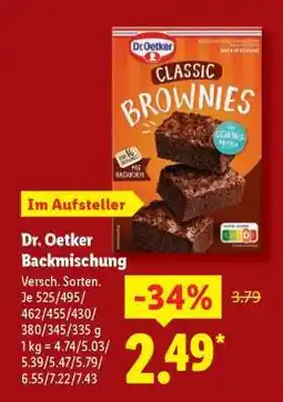 Lidl Dr. Oetker Backmischung Angebot