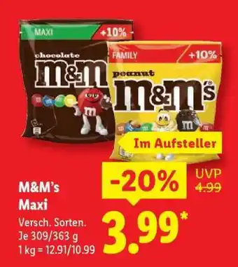 Lidl M&M's Maxi Angebot