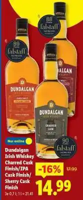 Lidl Dundalgan Irish Whiskey Charred Cask Finish/IPA Cask Finish/Sherry Cask Finish Angebot