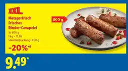 Lidl Metzgerfrisch Frisches Rinder-Cevapcici Angebot
