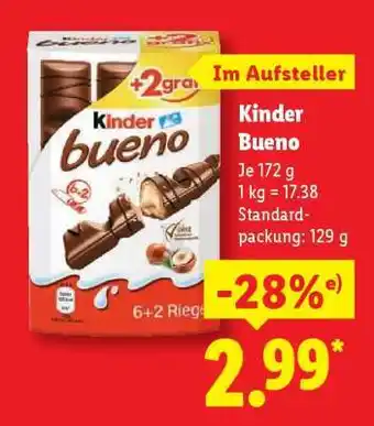 Lidl Kinder Bueno Angebot