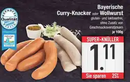 Edeka Bayerische Curry-Knacker oder Wollwurst Angebot