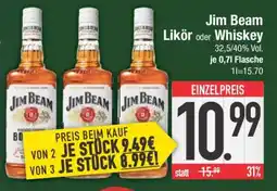 Edeka Jim Beam Likör oder Whiskey Angebot