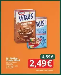 Famila Nord Ost DR. OETKER Vitalis-Müsli Angebot