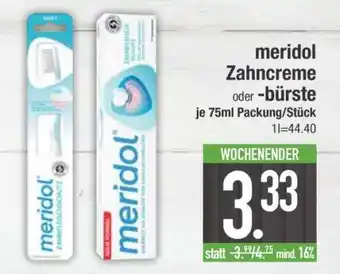 Edeka meridol Zahncreme oder -bürste Angebot