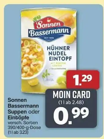 Famila Nord Ost Sonnen Bassermann Suppen oder Eintöpfe Angebot
